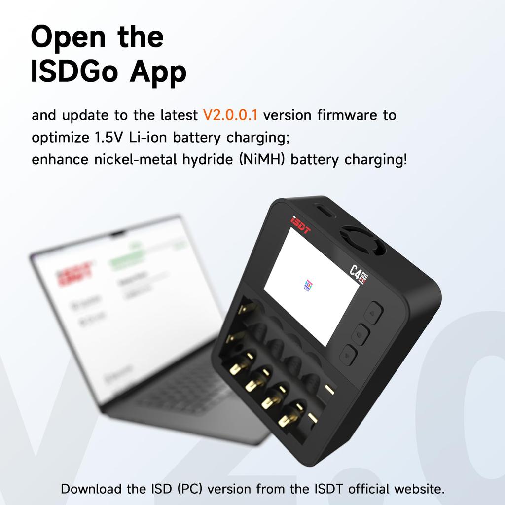 ISDT C4 EVO Battery Smart Fast Charger for Mini RC Please Update Firmware To Charger, 4WD, 1-6S Lipo, AA/AAA, NiMH, 18650, Drone, Quadcopter.