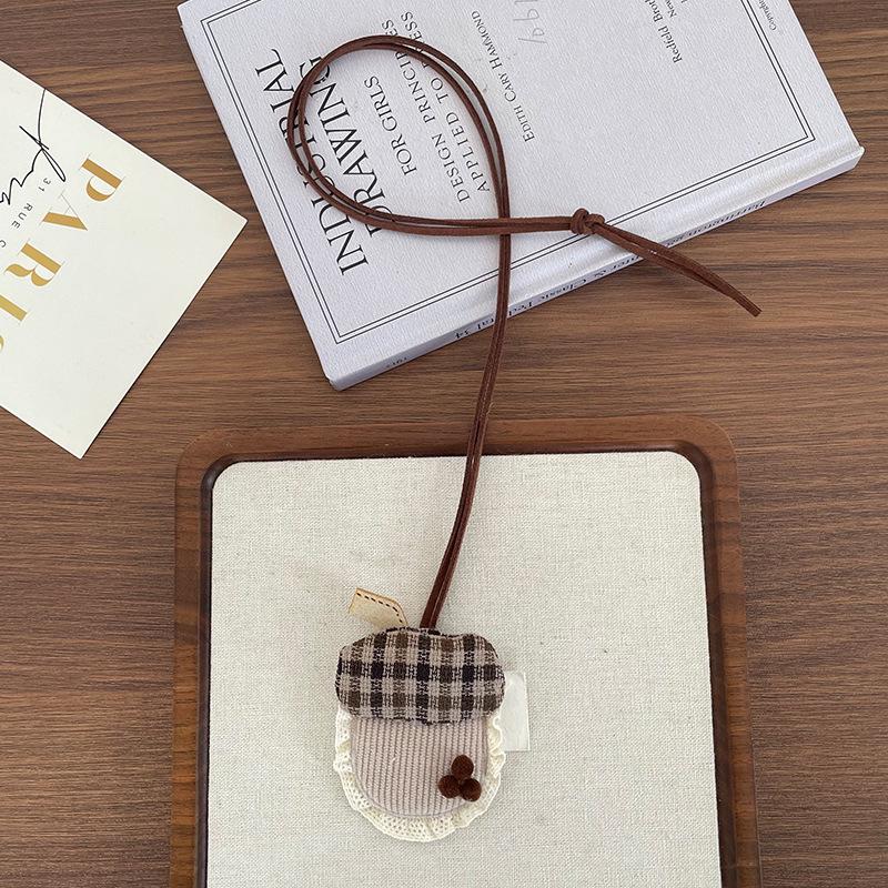 Collier pendentif animal de dessin animé coréen fait main pour enfants