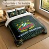 3Pcs Bedding Set Custom Name Text, 1 Sheet 2 Pillowcases Home Bed DecorRapid Wien FC