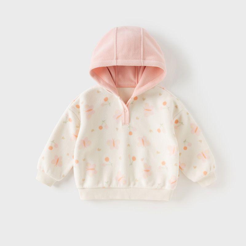 David Bella Kidsren's Polar Fleece Sweatshirt Girls' 2026 Autumn and Winter New Pullover Women's Class a Anti-Static Top
