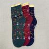 Autumn/Winter Mid-Tube Cartoon Christmas Stockings for Men and Women