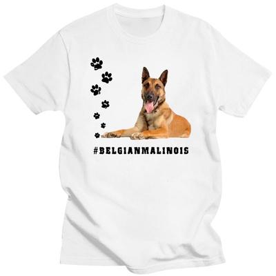 2023 BELÇİKA ÇOBAN MALINOIS Kadın Tişörtü Hashtag Tişört Köpek Irkı Hediye Baskı Evcil Hayvan
