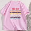 Things We Did TShirt Funny Music Lyrics Tee Rock Band Humor TShirts Classic Rock Music Lovers Tshirt Loose Unisex Streetwear