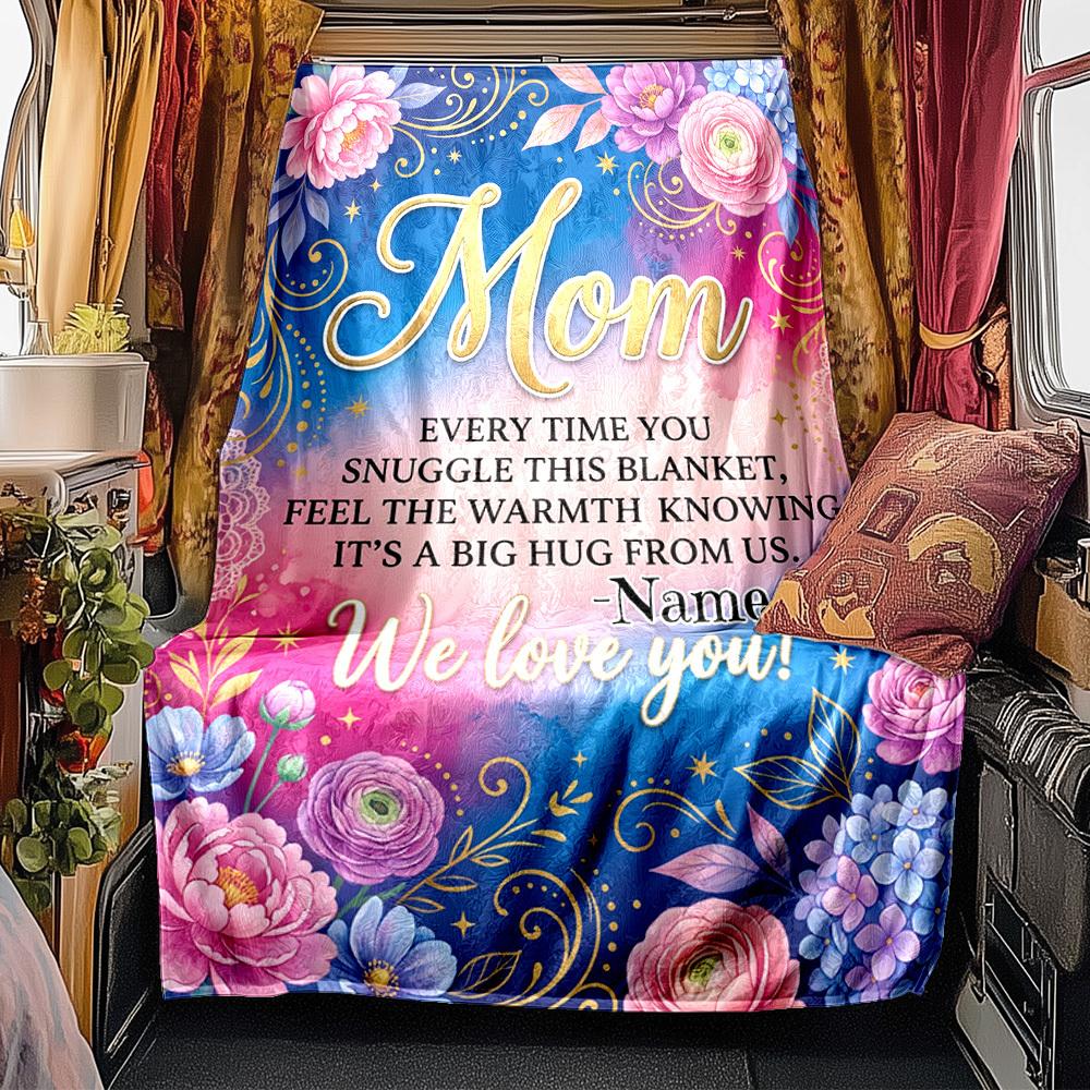 Mother'S Day Love Letter To Mom Lightweight Blanket Comfortable Great For Sofa Couch Office Bed Picnics For All Occasions Versatile Accessory Suitable