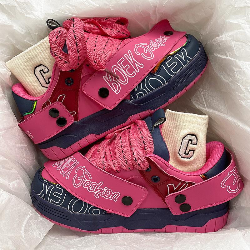 

Новые туфли-мандаринки Guochao нишевые ретро пара обувь для скейтборда модная универсальная повседневная спортивная обувь съемная обувь 39