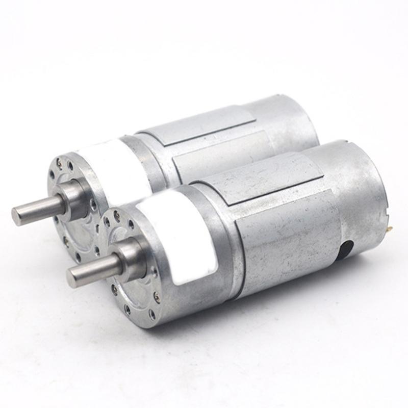 12V High Torque Gear Motor Metal Gear Box Electric Motor Low Speed High Torque Forward Backward Motor Easy to Use