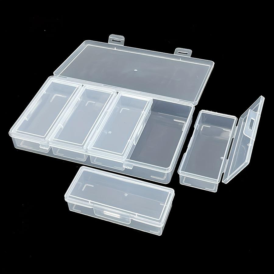 Storage Box with 4 Small Storage Boxes, Transparent Storage Box - with Detachable Compartments, Can Store Sewing Supplies
