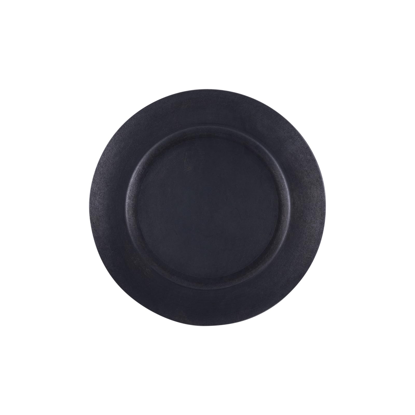 

Black Vintage Inox Round Plate, 213mm, Made in Japan, Perfect for Cafes and Restaurants, Round Stainless Steel Plate with Aged Finish, Shatterproof,