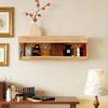 Solid Color Designer Shelf With Secret Compartment Concealed Floating Shelf Wall-Mounted Storage Solution Hidden Furniture