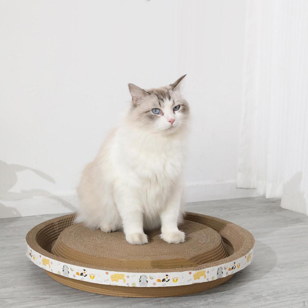 Cardboard Cat Scratcher Bed for Feline Claw Care