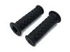 Beatus Diamond Pattern Motorcycle Handlebar Universal Left and Right Set Type Grips, 22.2mm, Grips, (Black, 2, Non-Penetrating)