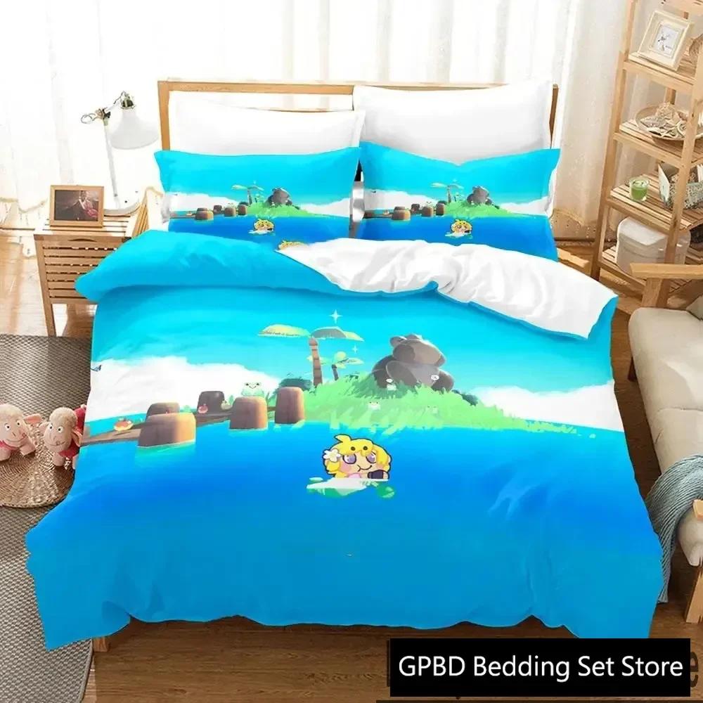 3D Print Game Here Comes Niko Bedding Set Double Twin King Duvet Cover Comforter Pillowcase Boys Girls Adults Bedroom