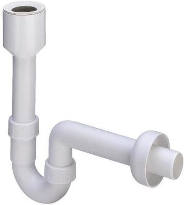 Siphon for Urinal or Sink, Cast Iron, Plastic Pipe, 50x50 Two