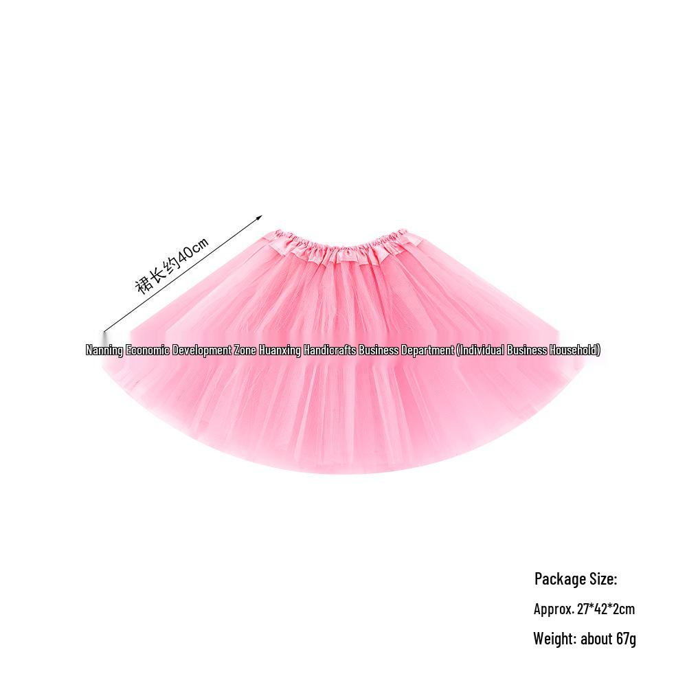 40cm Ballet Tutu Skirt for Girls & Adults - Fluffy, Cute Mesh Skirt for Dance & Role-play