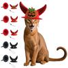 Pumpkin Halloween Pet Horns Hat Adjustable Dog Dress Up Cap Halloween Pet Hat  Halloween Decor