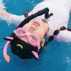 Adjustable Hair Protections Band Lovely Cats Ear 3mm Neoprene Diving Headband Cartoon Diving Wetsuit Hood Enduring