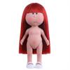 Fashion Curly Hair 24Cm Bean Eye Vinyl Doll Dress Up Dark Skin Mia Potato Dolls 24Cm Movable Action Figure Body Doll Accessories