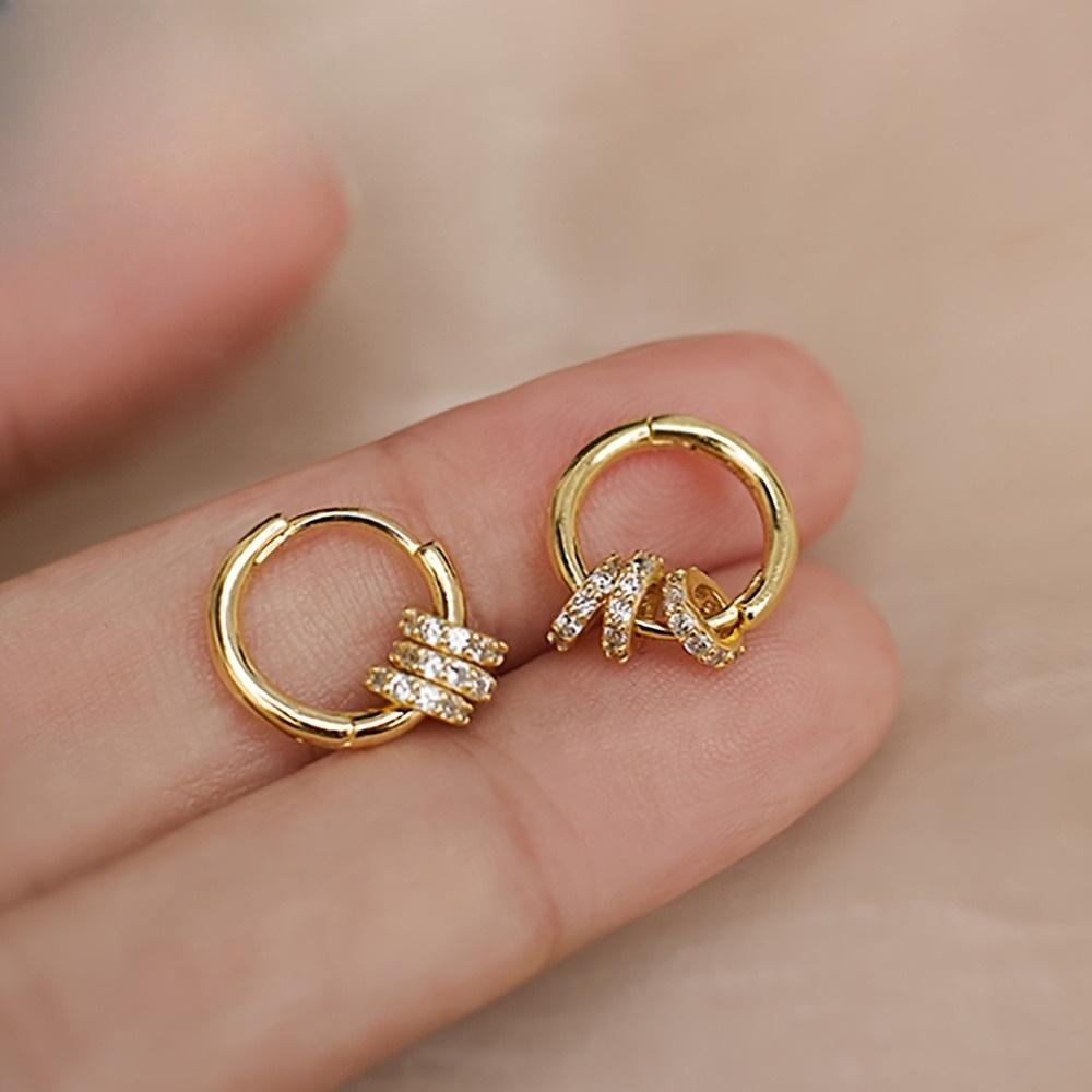 Hypoallergenic Copper Golden Hoop Earrings, Anti-Fade, Comfortable, Versatile, Simple and Elegant, Fashionable Women's Earrings for Daily Wear Parties