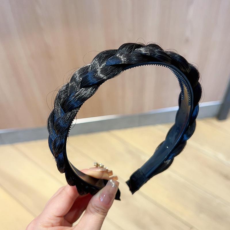 2023 Handmade Fishbone Braid Wig Headband for Women