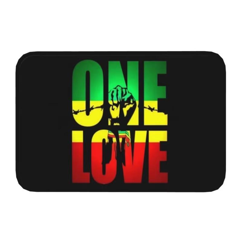 Löwe von Juda Rasta Jamaikanischer Reggae Fußmatte Matte Anti-Rutsch Rastafarian Kunst Badezimmer Küche Garten Teppich Teppich