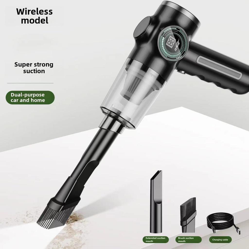 Portable Wireless Car Vacuum Cleaner - Powerful Suction Handheld Dust Collector