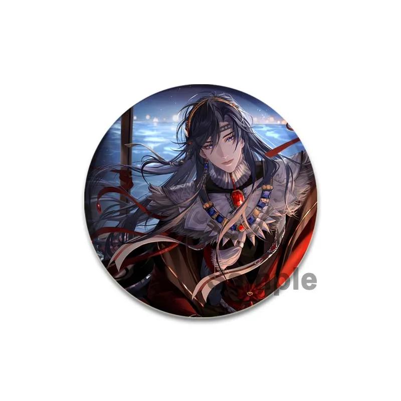 32/44/58mm Handmade Tinplate Plastic Badge Ashes of The Kingdom Brooches for Collar Clothes Backpack Jewelry Fans Gifts Card Games