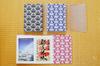 Castle Stamp Book Yuzen Washi Paper Cover Red Pocket-style - -
