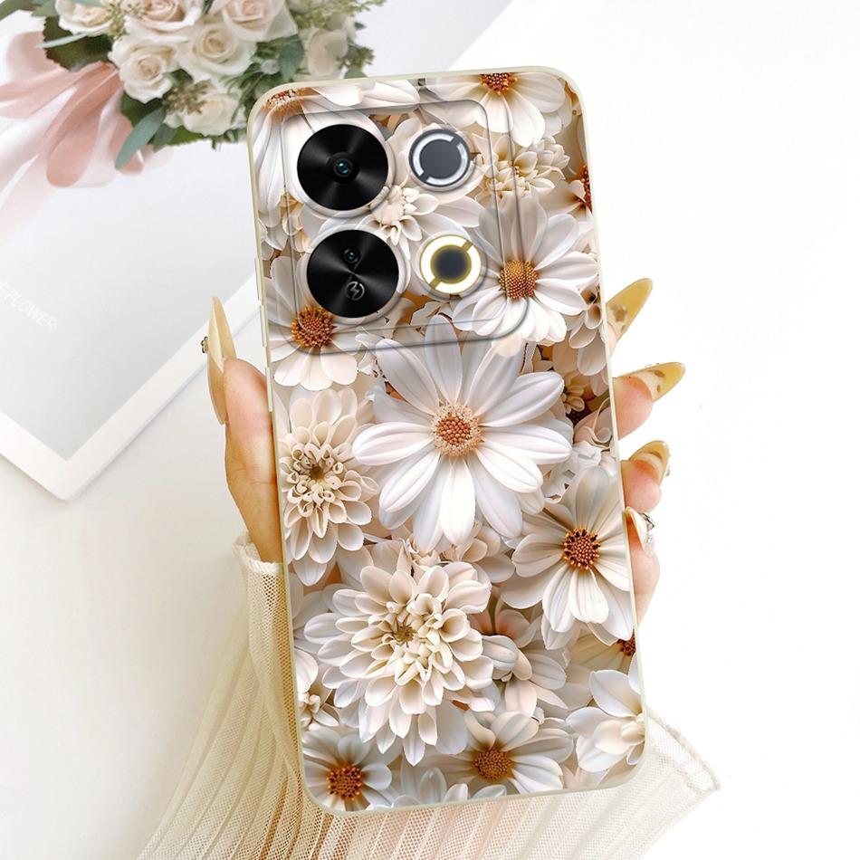 For ITEL P65 Cute Cat Flower Cartoon Phone Case For Itel P671L ItelP65 Shockproof Soft Silicone Covers Bumpers