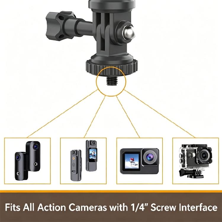 Suction Cup Car Mount for Pocket 3 Action Camera Mount 1/4inch Mount Windshield Stand Bracket Shockproof Accessories