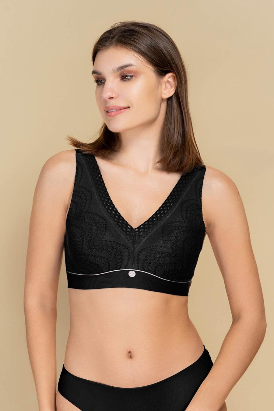 

Бюстгальтер push-up Anabel Arto (93109) 90CD прозорий колір чорний