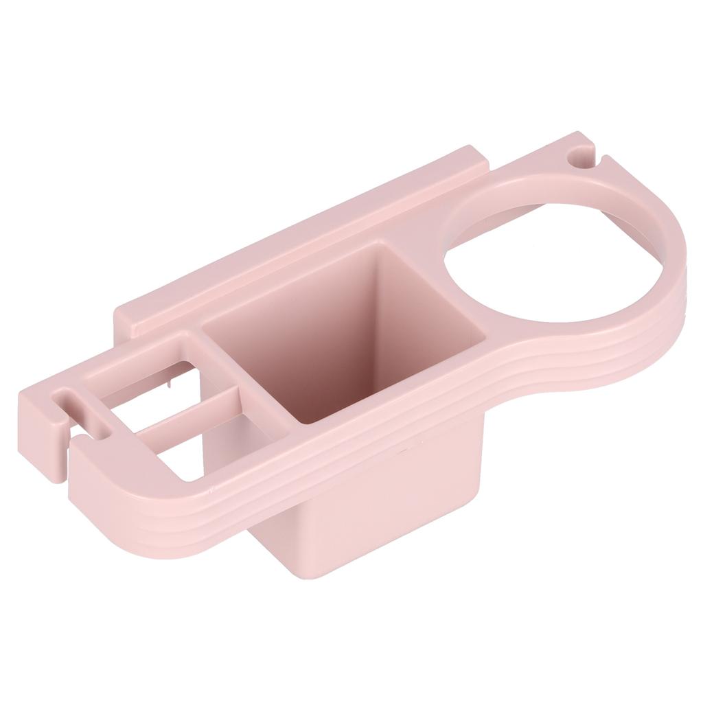 Punch Free Hair Dryer Bracket Hands Free Curly Hair Holder for Bathroom Hair Tool Storage RackPink