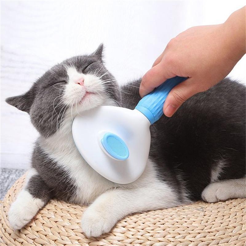 Pet Grooming Brush Comb Dog Self Cleaning Brush Hair Remover for Small Large Dog Cat
