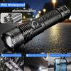 Ultra-high Power Rechargeable Tactical Flashlight Zoomable Aluminum Alloy Torch Outdoor Camping Fishing Hunting Emergency Gear