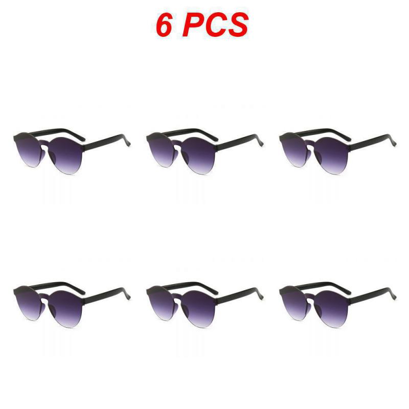 2/4/6PCS Photochromic Glass Fashion Brand Design Sport Sunglasses Cycling Fashion Style Outdoor Circle The Sun Sunglasses