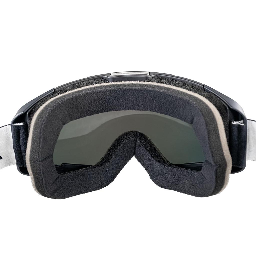 KOMINE Motorradbrille UV-blockierend Schwarzer Spiegel Kostenlose Brille, Kompatibel, 99% der Strahlen, HK-501