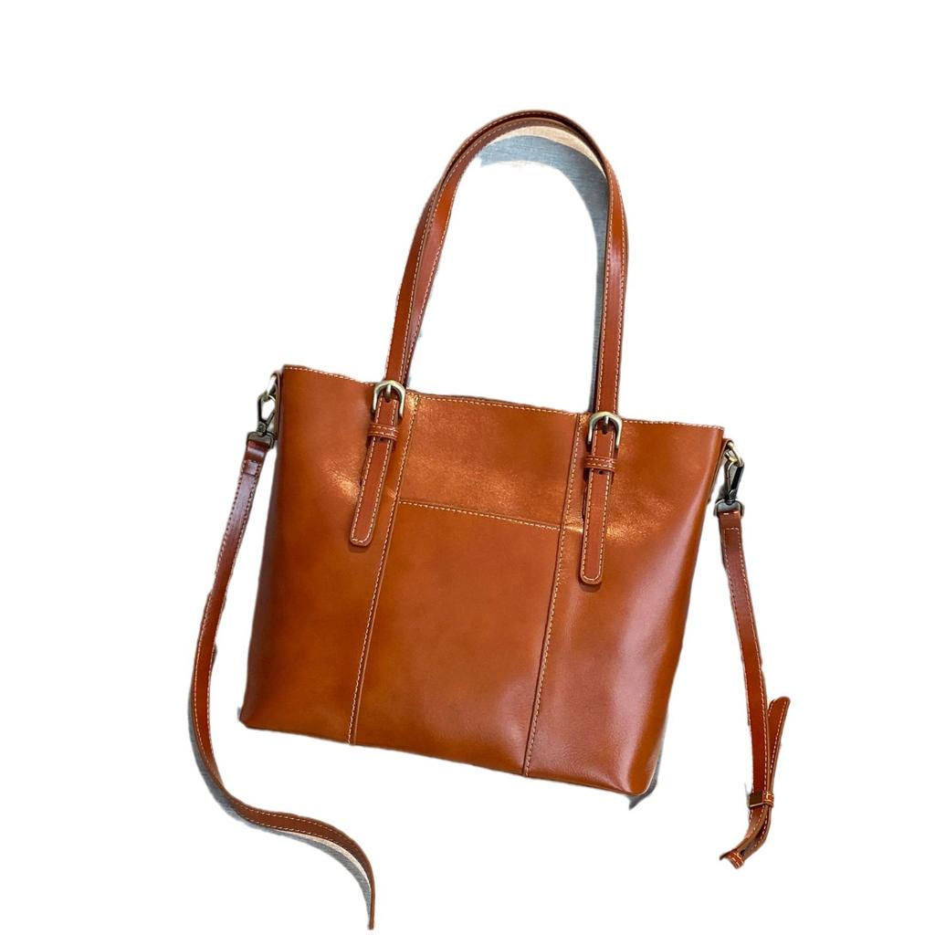 Piele de Vacă Femei, Geantă de Cumpărături Oblică pe un Umăr, Geantă Simplă de Modă Fete Geantă de Mână Mare Piele Naturală