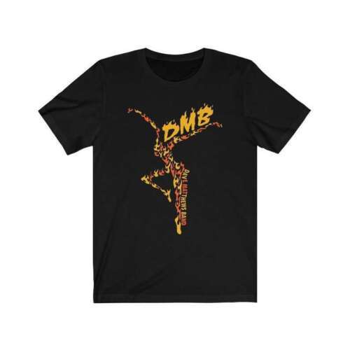 Vintage Dave Matthews Band DMB Cotton Black Unisex Shirt 2A649 XXXXL