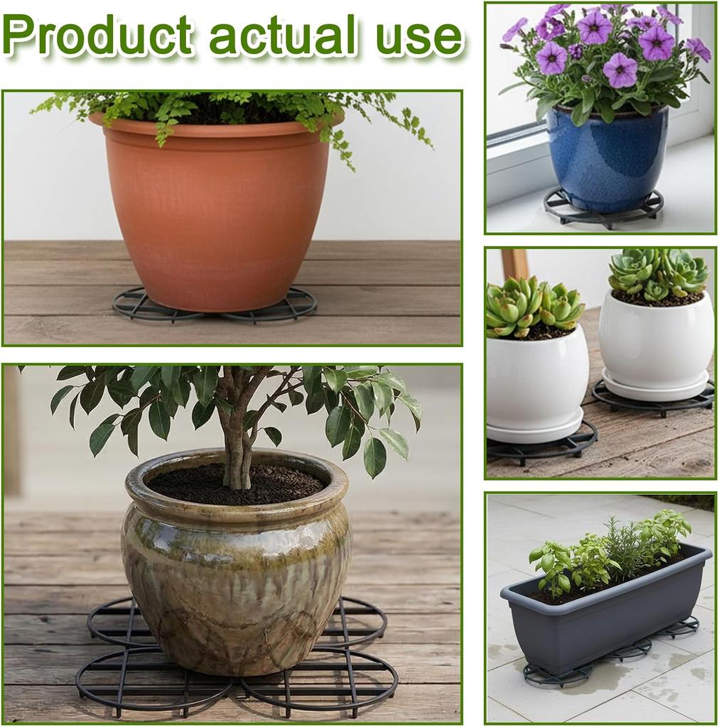 New 5PCS Flower Pot Tray Anti Rot Root Plastic Drainage Rack Stand Saucer Bracket Drip Plant Flowerpot Tray Home Garden Supplies