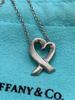 Tiffany Co. Loving Heart Necklace Paloma Picasso 925 Sterling Silver Excellent