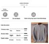 Men's Cashmere Pullover Sweater - 2022 Autumn/Winter, Loose Fit, Half High Neck, Plus Size, Solid Color Knitwear
