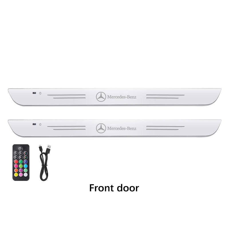 

Автомобильная наклейка Автомобильный светодиодный беспроводной свет приветствия на порог Свет порога двери Для Mercedes-Benz AMG A C E V-Class GLA Sprinter ML Vito GLK CL