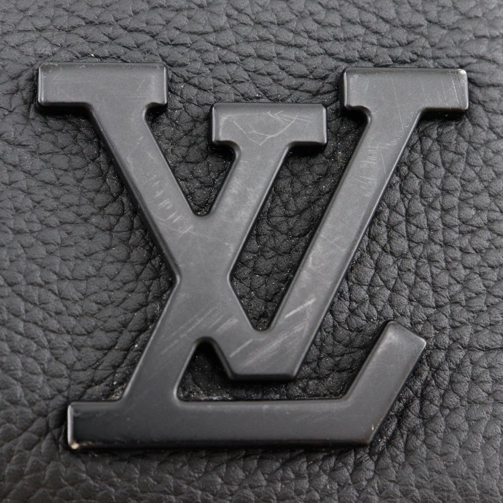 LOUIS VUITTON City Keepall Shoulder Bag M59255 LV Aerogram Mini Boston Noir black Calfskin mens Used