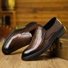 Autumn New Designer Dress Shoes for Men Fashion Casual Work Wedding Shoes Male Solid Color British Style  Cow Leather Shoe Man