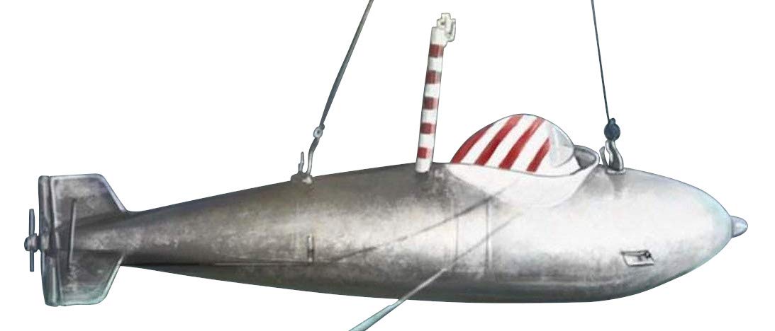 

Микромилл Немецкий флот Дельфин Высокоскоростная сверхмалая подводная лодка Пластиковая модель 1/35 MKR35-004