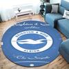 Brighton & Hove Albion Round Area Rug,Carpet Rug for Living Room Bedroom Sofa Playroom Decor,Non-slip Floor Mat