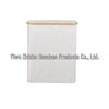 Camphor Bamboo Foldable Laundry Hamper with Three Pockets – Large Capacity, Antibacterial, and Anti-Mildew