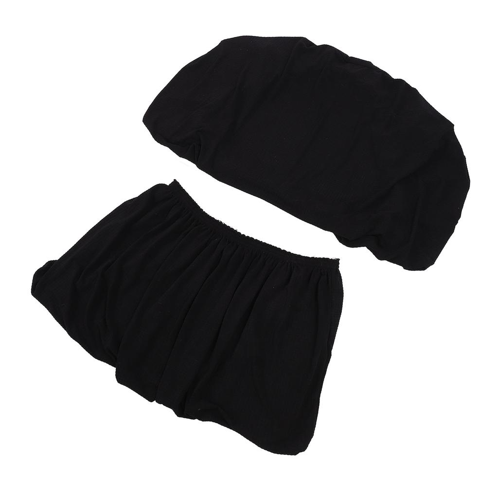RV Dinette Cushion Covers Water Resistant Elastic Sofa Furniture Protector for Trailer Motorhome Camping Vehicle Black