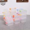  5Pcs Portable Organizer Case Dollhouse Transparent Plastic Storage Box Household Lightweight Storage Boxes