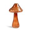 New Hydroponic Flower Bottle Transparent Glass Glass Vase Mushroom Aromatherapy Bottle Flower