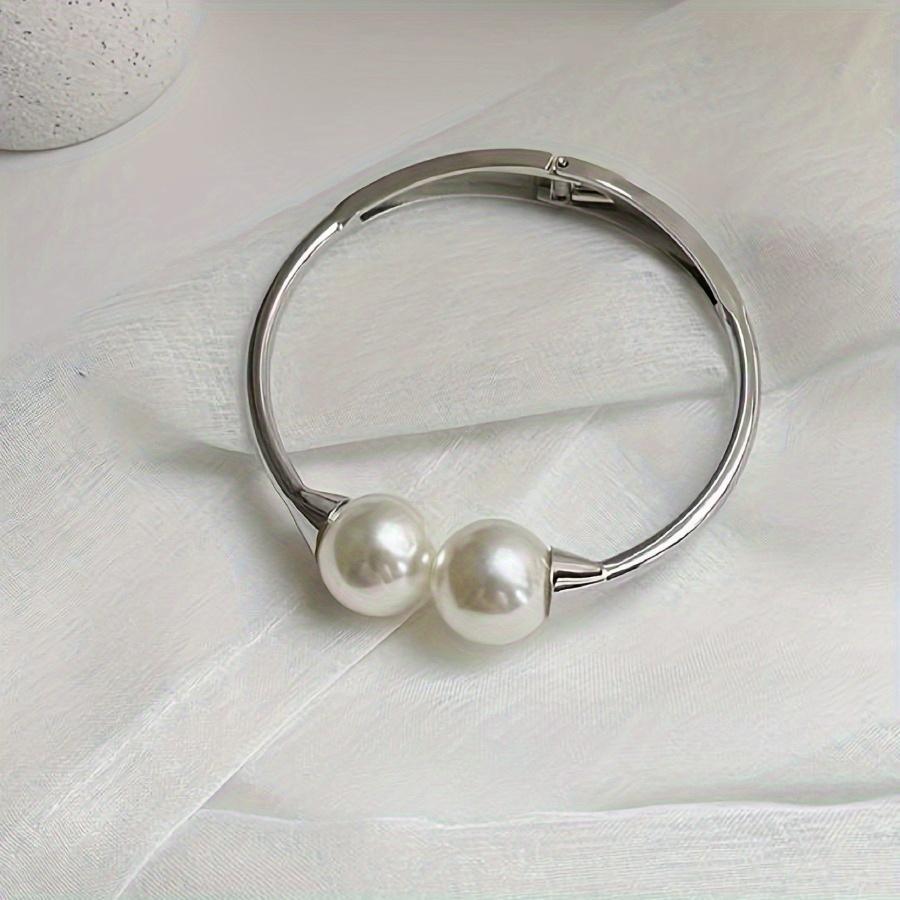 1PC Bohemian Contemporary Metallic Curtain Buckle with Faux Pearl - Durable and Stylish Home Decor Curtain Buckle Suitable